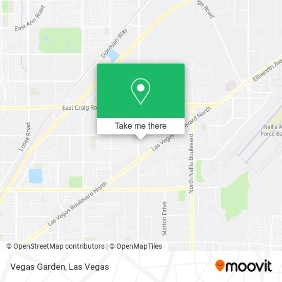 Mapa de Vegas Garden