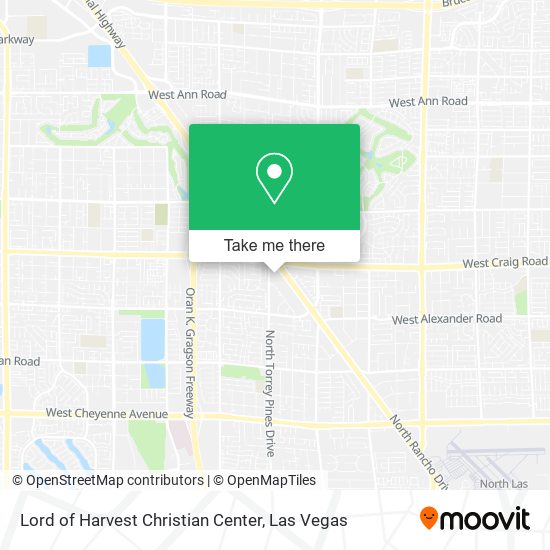 Lord of Harvest Christian Center map