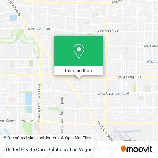 Mapa de United Health Care Solutions