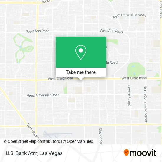 Mapa de U.S. Bank Atm