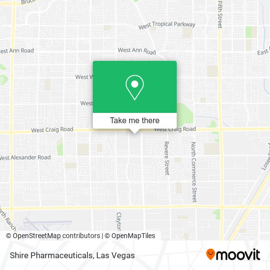 Mapa de Shire Pharmaceuticals