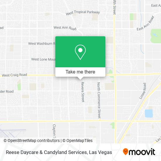 Reese Daycare & Candyland Services map