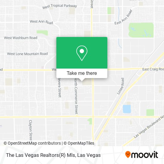 Mapa de The Las Vegas Realtors(R) Mls
