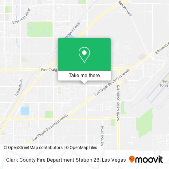 Clark County Fire Department Station 23 map