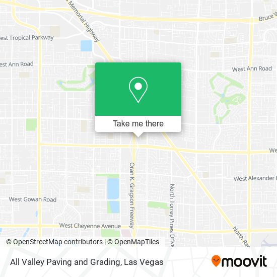 Mapa de All Valley Paving and Grading
