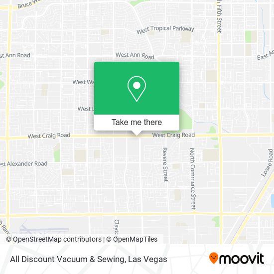 All Discount Vacuum & Sewing map