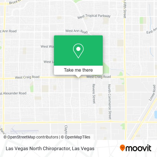 Mapa de Las Vegas North Chiropractor