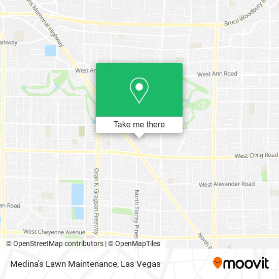Medina's Lawn Maintenance map