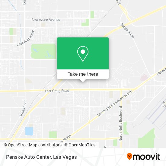 Mapa de Penske Auto Center