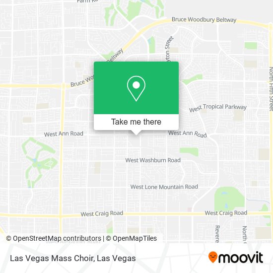 Mapa de Las Vegas Mass Choir