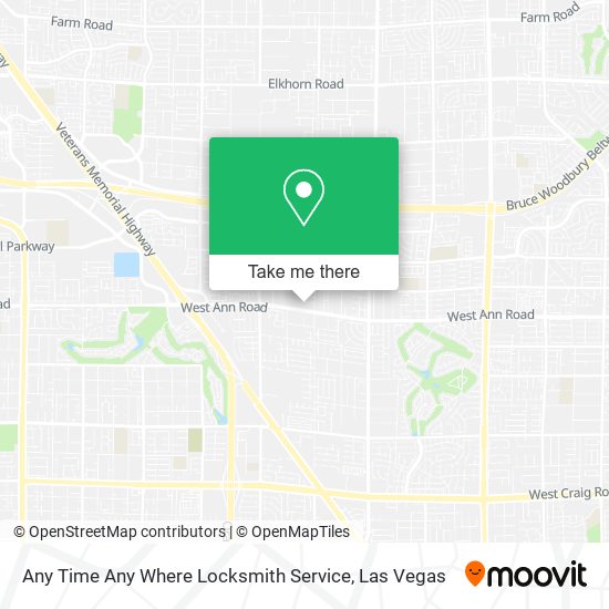 Any Time Any Where Locksmith Service map