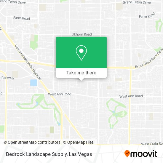 Bedrock Landscape Supply map