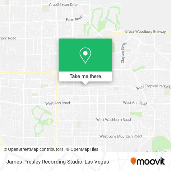 James Presley Recording Studio map