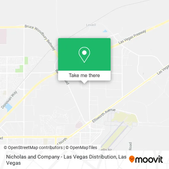 Mapa de Nicholas and Company - Las Vegas Distribution