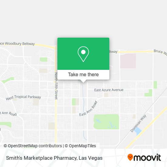 Mapa de Smith's Marketplace Pharmacy