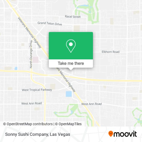 Sonny Sushi Company map