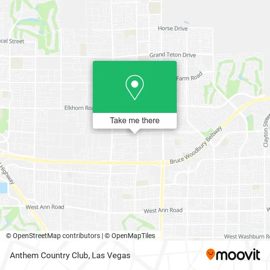 Anthem Country Club map