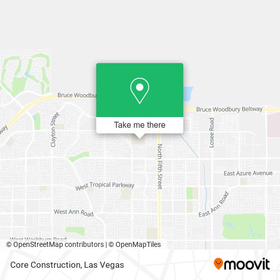 Core Construction map