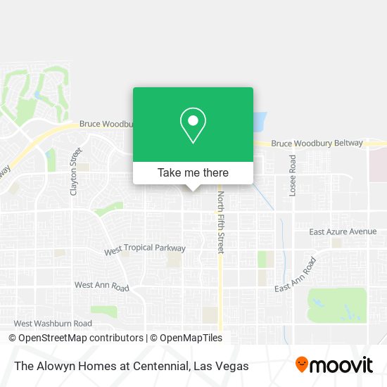 Mapa de The Alowyn Homes at Centennial