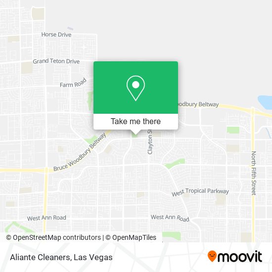 Aliante Cleaners map