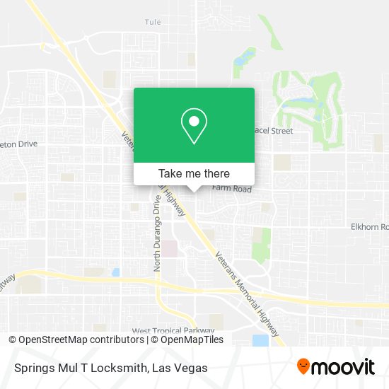 Springs Mul T Locksmith map