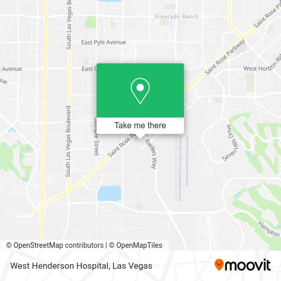 West Henderson Hospital map