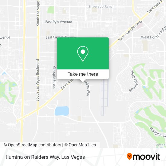 Ilumina on Raiders Way map