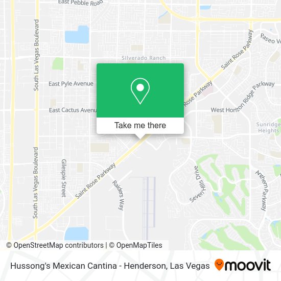 Hussong's Mexican Cantina - Henderson map