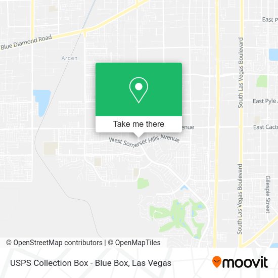 USPS Collection Box - Blue Box map