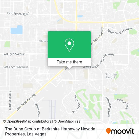 The Dunn Group at Berkshire Hathaway Nevada Properties map