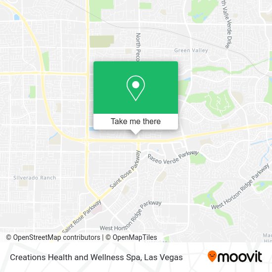 Creations Health and Wellness Spa map