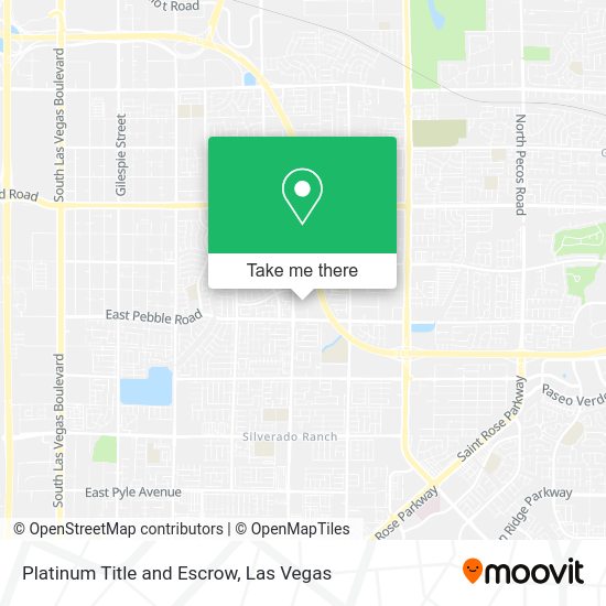 Platinum Title and Escrow map