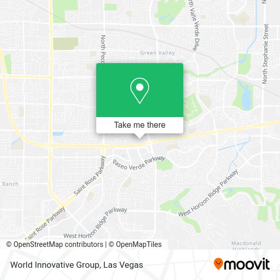 World Innovative Group map