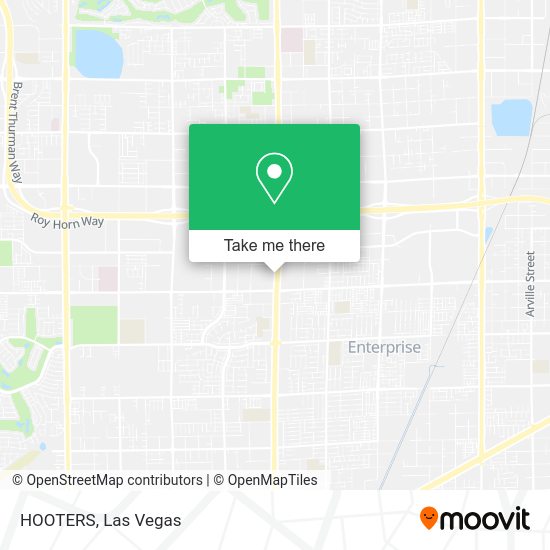 HOOTERS map