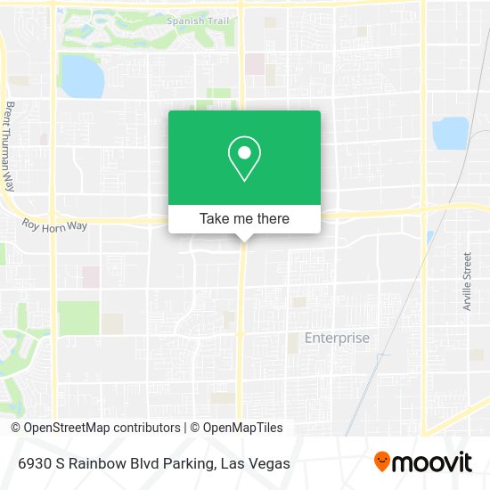 6930 S Rainbow Blvd Parking map