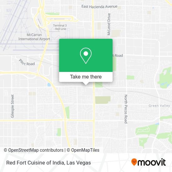 Red Fort Cuisine of India map