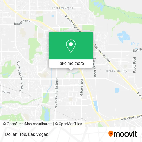 Mapa de Dollar Tree