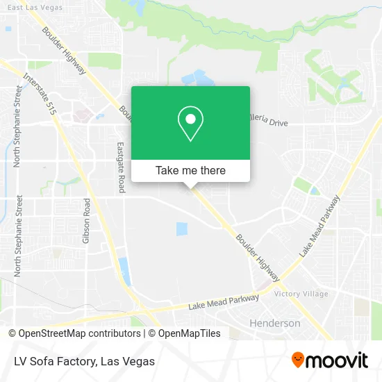 Mapa de LV Sofa Factory