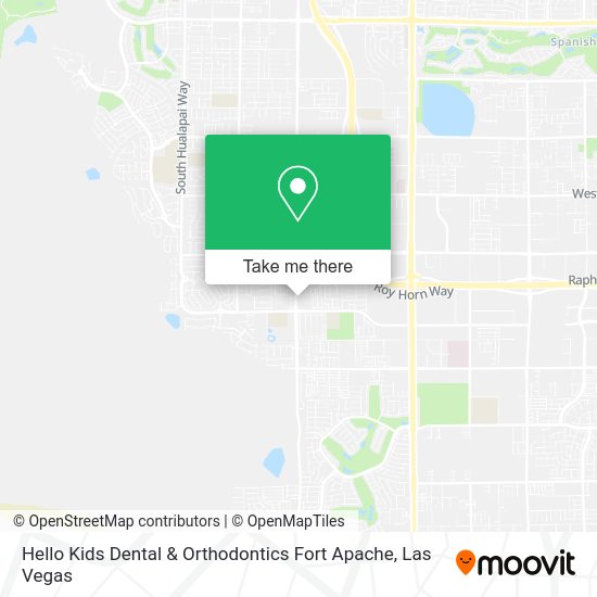 Hello Kids Dental & Orthodontics Fort Apache map