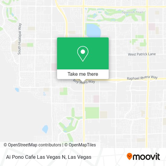 Ai Pono Cafe Las Vegas N map