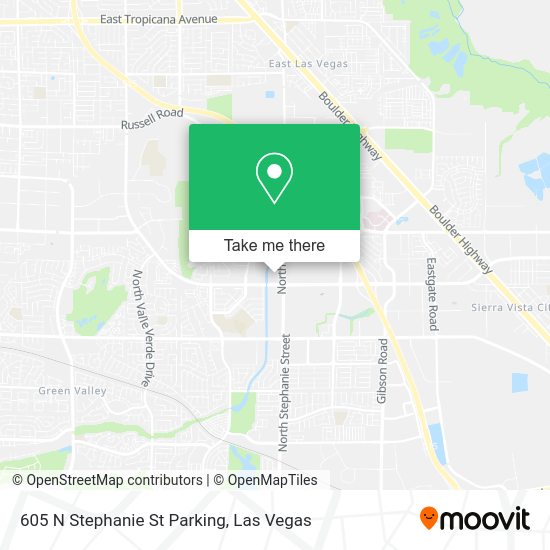 605 N Stephanie St Parking map