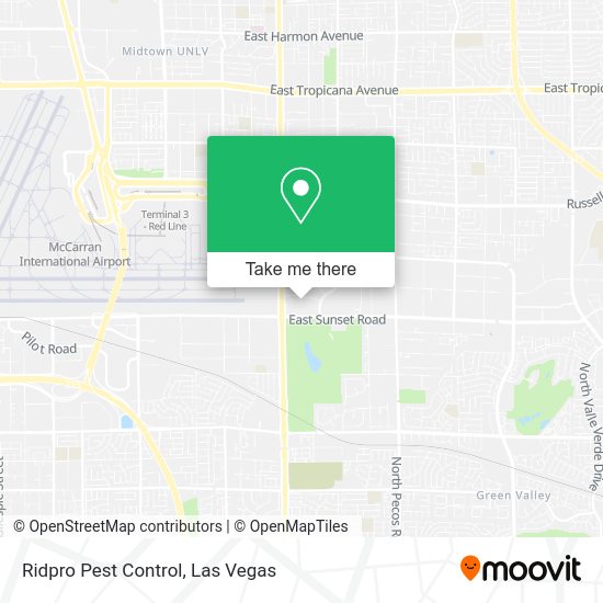 Ridpro Pest Control map