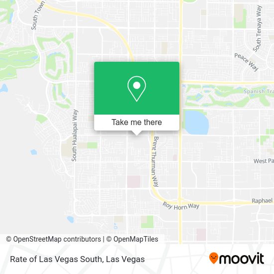 Rate of Las Vegas South map