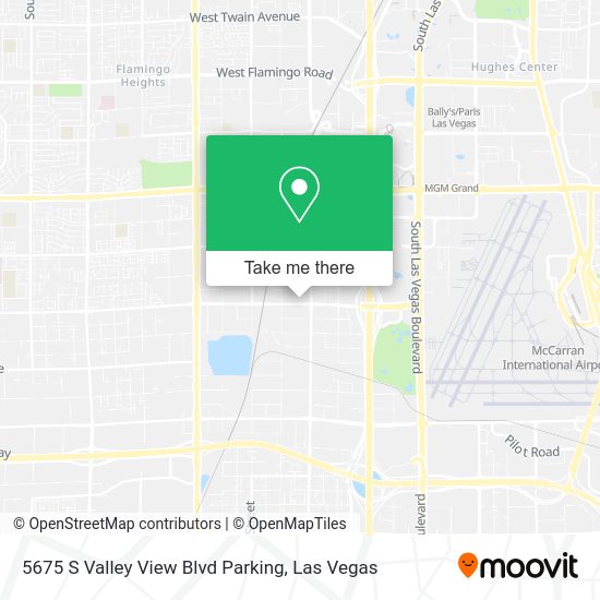 5675 S Valley View Blvd Parking map