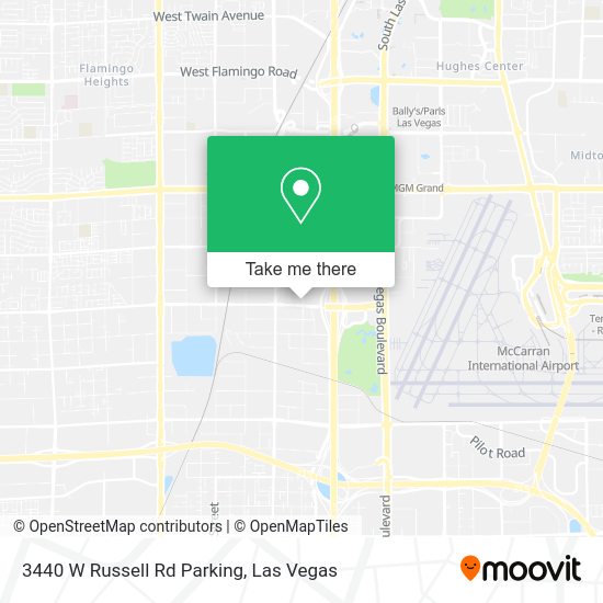 Mapa de 3440 W Russell Rd Parking