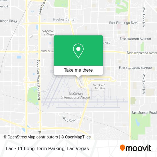 Las - T1 Long Term Parking map