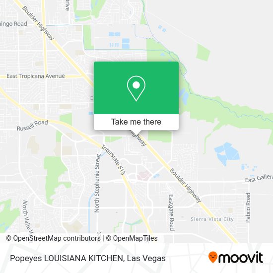 Popeyes LOUISIANA KITCHEN map