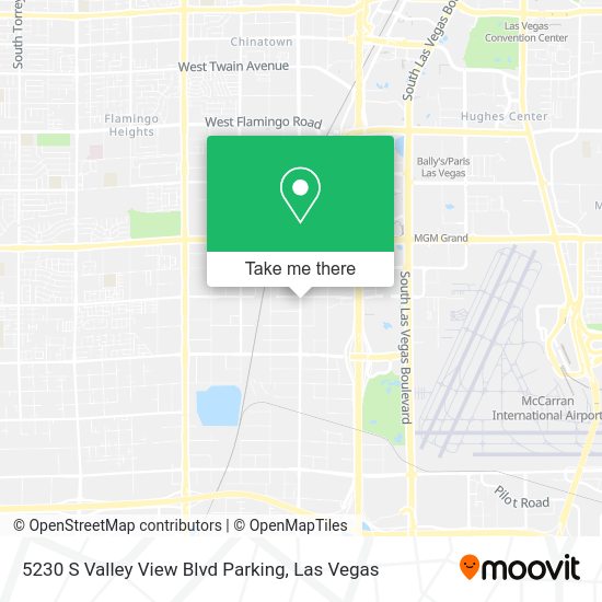 5230 S Valley View Blvd Parking map