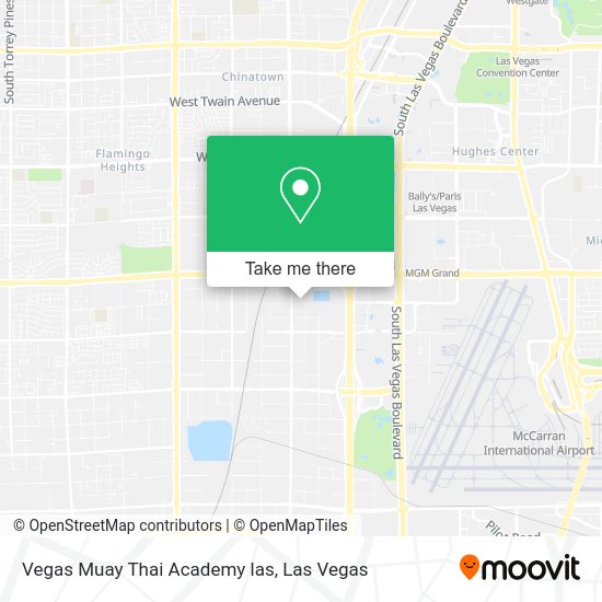 Mapa de Vegas Muay Thai Academy las