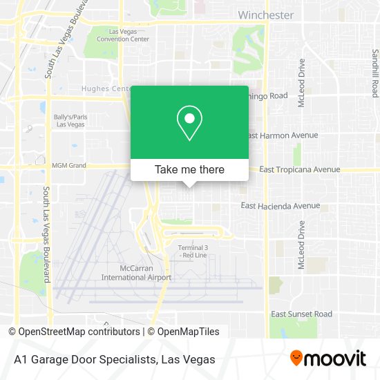 A1 Garage Door Specialists map